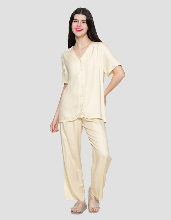 St. Yves Rayon Jeruk Setelan Piyama Wanita