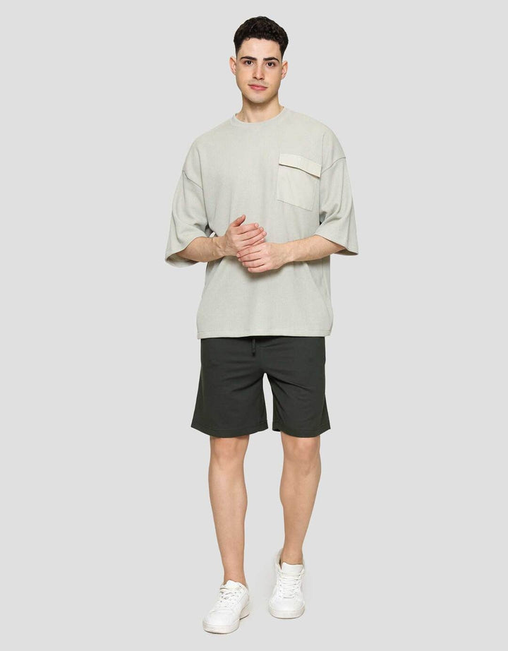 Nevada Boxy Ribstop With Pocket Kaos Oversize Pria