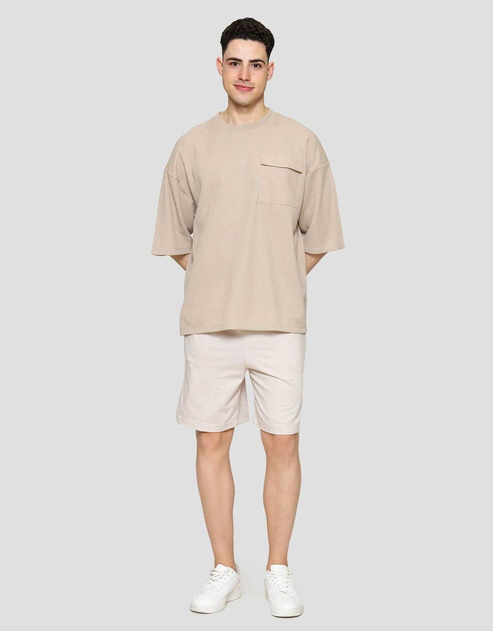 Nevada Boxy Ribstop With Pocket Kaos Oversize Pria