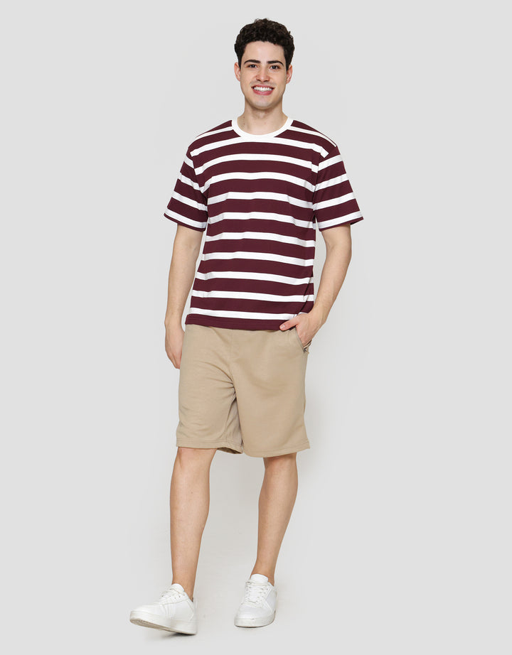 Nevada Stripe - Style Print Kaos Lengan Pendek Pria