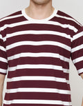 Nevada Stripe - Style Print Kaos Lengan Pendek Pria