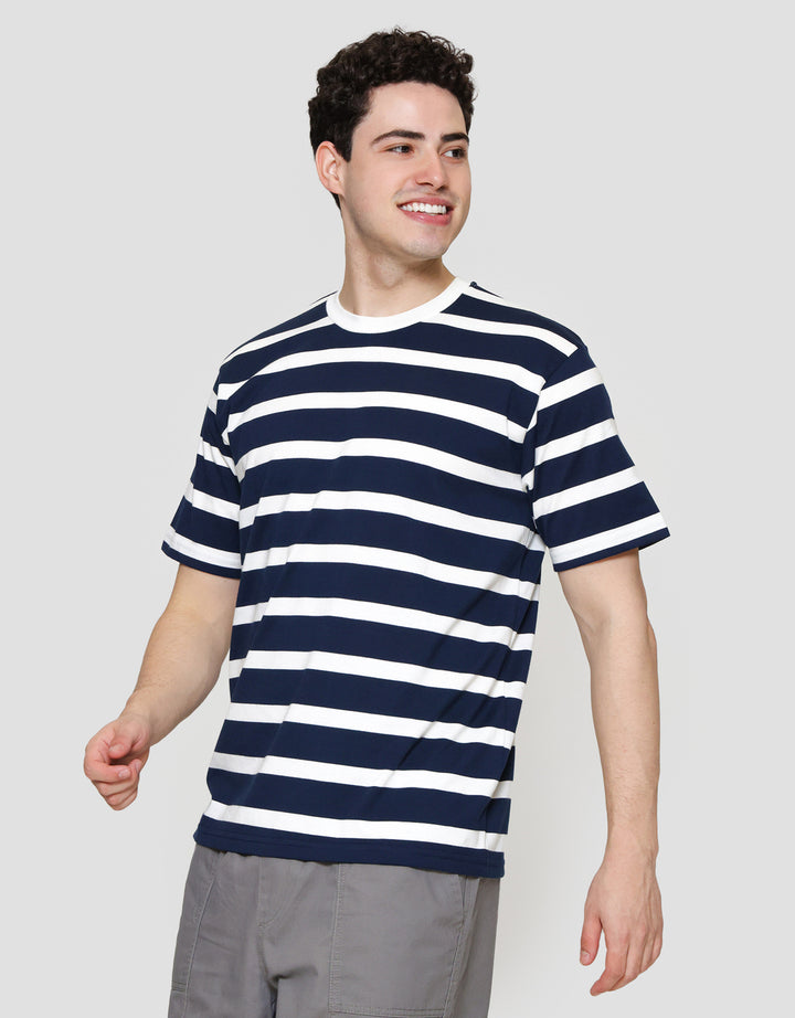 Nevada Stripe - Style Print Kaos Lengan Pendek Pria