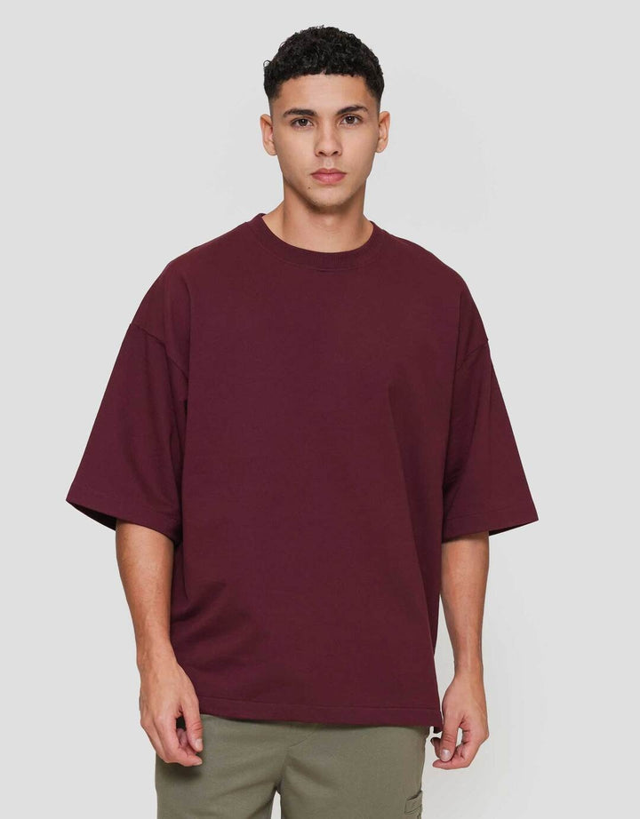 Nevada Plain Basic Kaos Oversize Pria