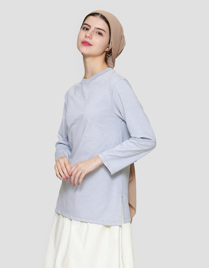 Annisa Enzyme Jersey With Side Slit Tunik Wanita