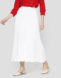 Annisa Full Length Pleated With Exposed Band Rok Maxi Wanita