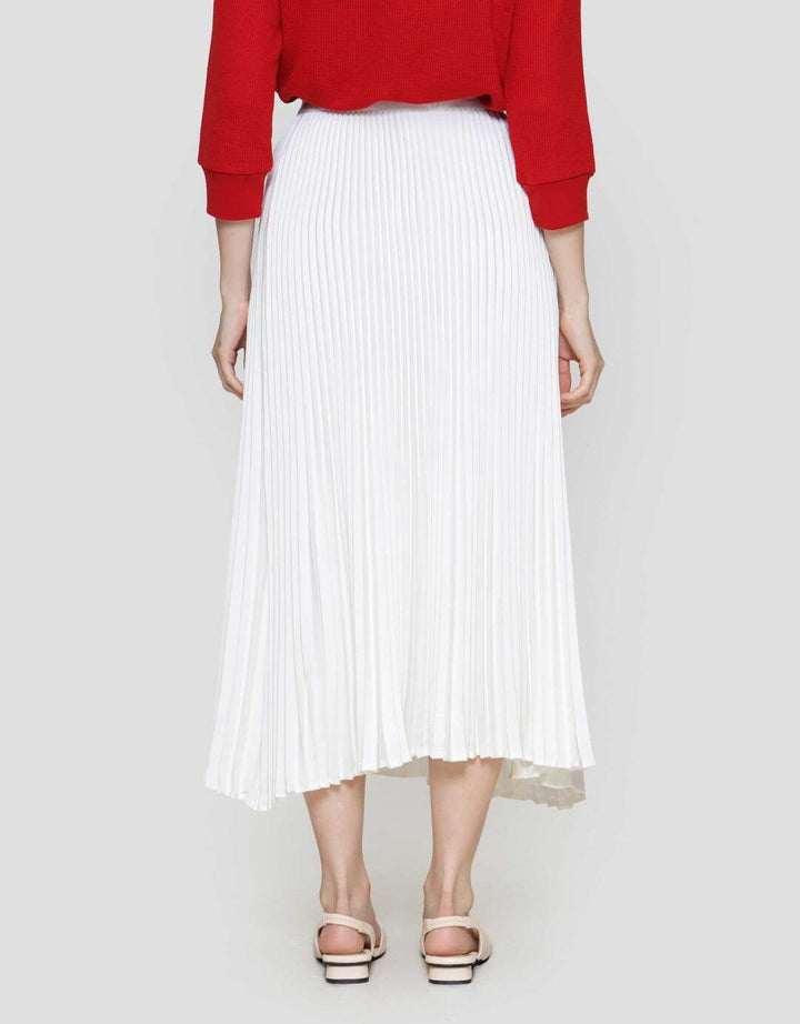 Annisa Full Length Pleated With Exposed Band Rok Maxi Wanita