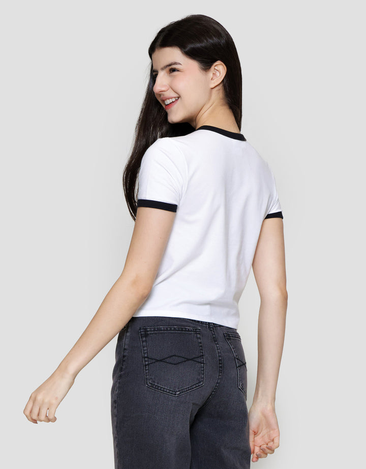 Nevada Ringer Spandex Print Tom & Jerry Kaos Wanita