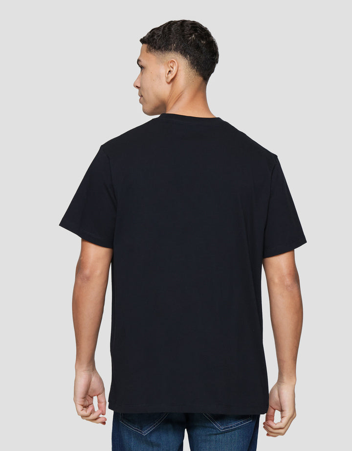 Aos Theme Rock Star Text Kaos Lengan Pendek Pria