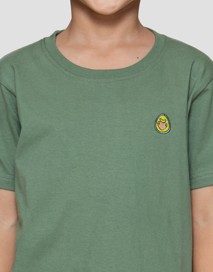 Little M Avocado Bordir Print Pakaian Setelan Anak Laki-laki