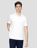 Cole Fancy Solid Ottoman Vneck Kaos Polo Pria