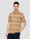 Cole Stripe Rib Kaos Polo Pria
