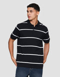 Cole Stripe Rib Kaos Polo Pria