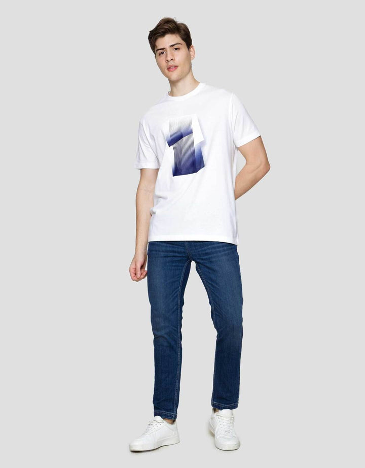 Cole Graphic Lines Dtf Kaos Lengan Pendek Pria