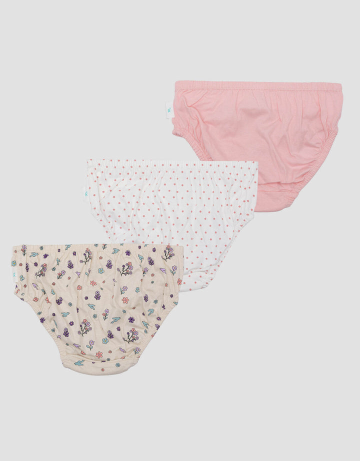 Little M Pack Of 3 Flower Celana Dalam Anak Perempuan