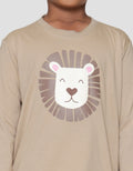 Little M  Boy Lion Face Piyama Setelan Anak Laki-laki