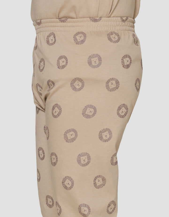 Little M  Boy Lion Face Piyama Setelan Anak Laki-laki