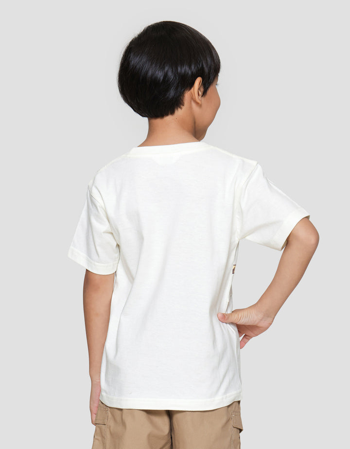 Little M Have A Nice Day Print Kaos Lengan Pendek Anak Laki-laki