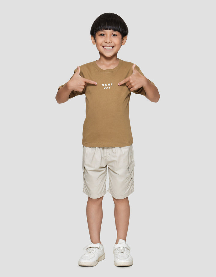Little M Game Day Print Kaos Lengan Pendek Anak Laki-laki