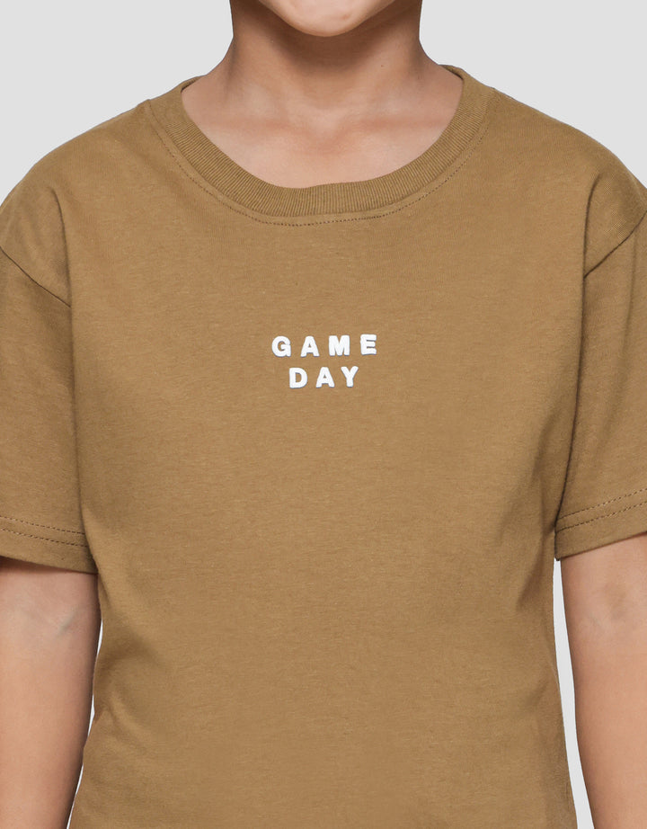 Little M Game Day Print Kaos Lengan Pendek Anak Laki-laki