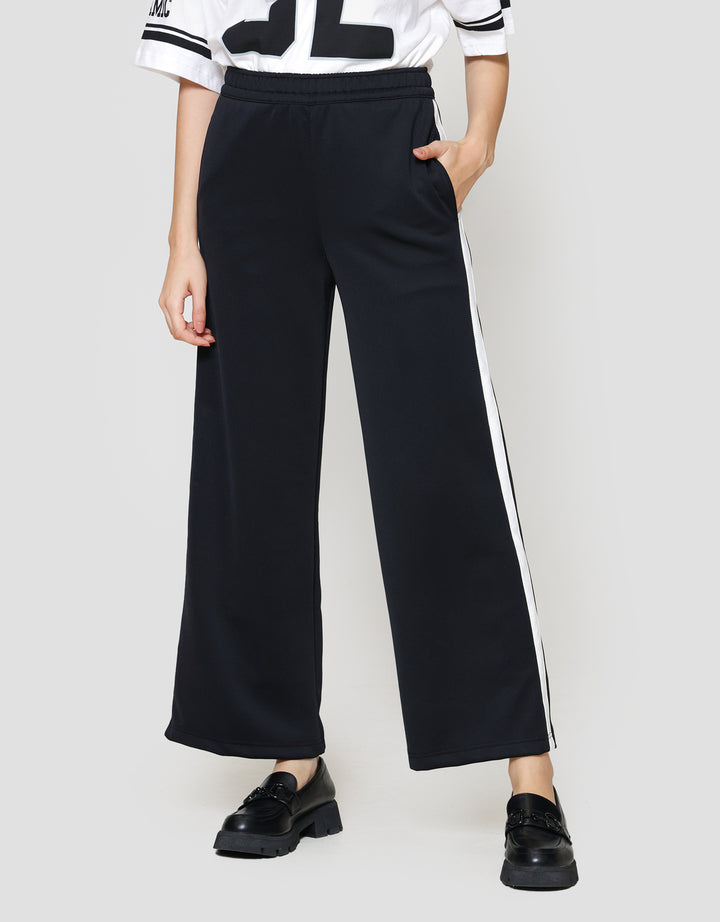 Nevada Scuba Wide Leg W/ Piping Celana Panjang Wanita