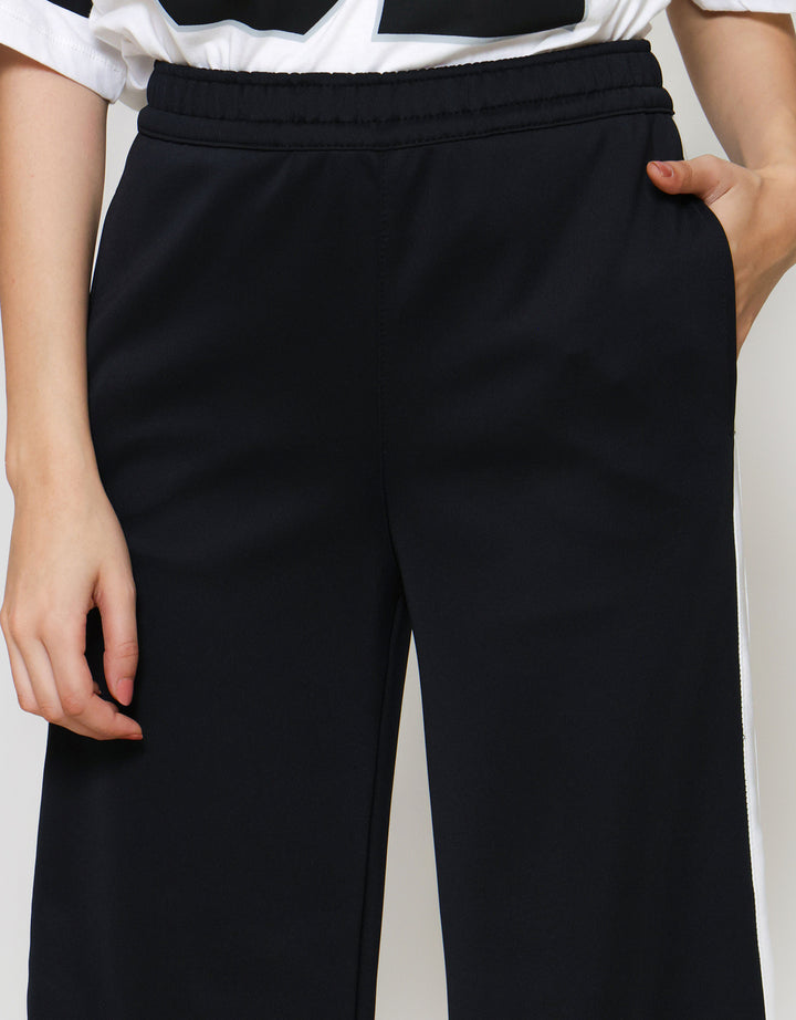 Nevada Scuba Wide Leg W/ Piping Celana Panjang Wanita