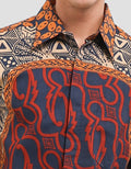 Arjuna Weda Parang Kawung Kemeja Batik Pria