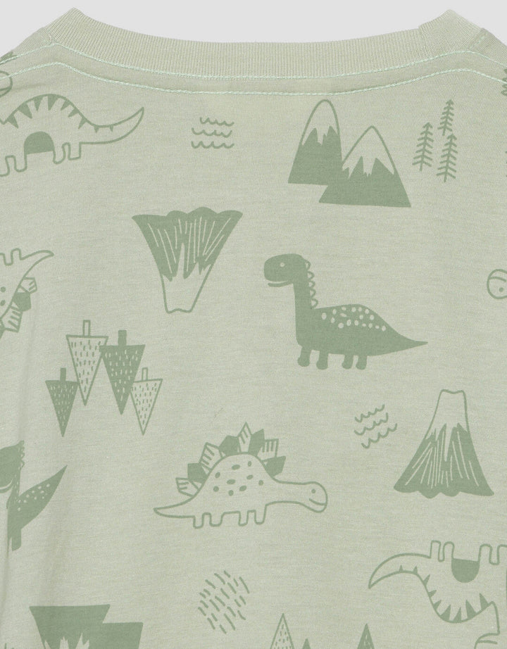 Little M Dino Setelan Anak Laki-laki