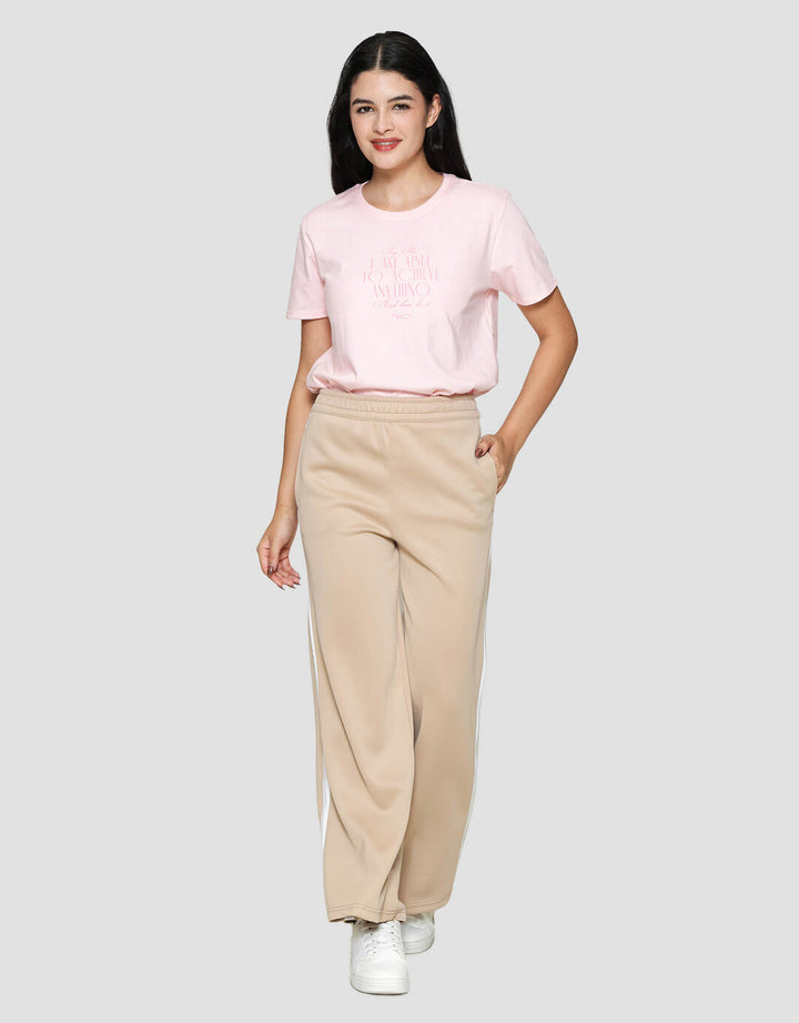 Nevada Scuba Wide Leg W/ Piping Celana Panjang Wanita