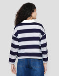 Nevada Crop French W/ Collar Sweater Wanita