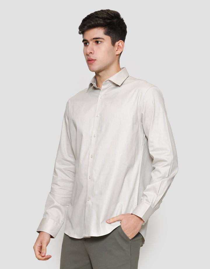 Cole Reg Fit Plain Twill Kemeja Pria