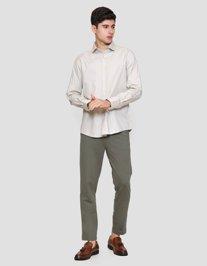 Cole Reg Fit Plain Twill Kemeja Pria