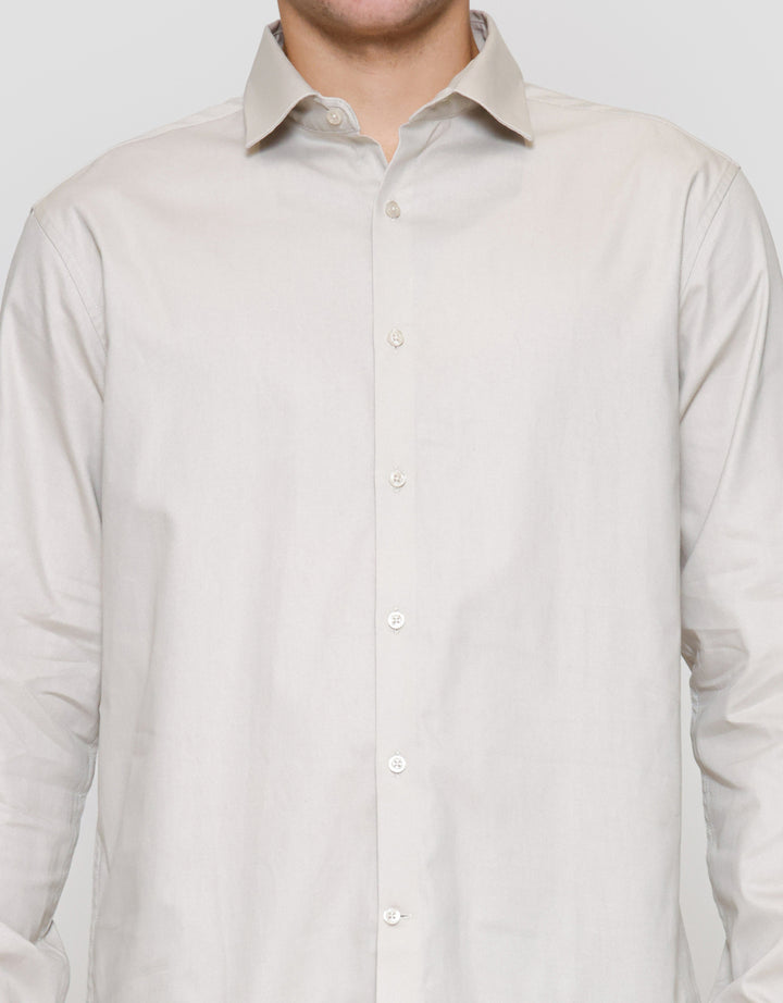 Cole Reg Fit Plain Twill Kemeja Pria