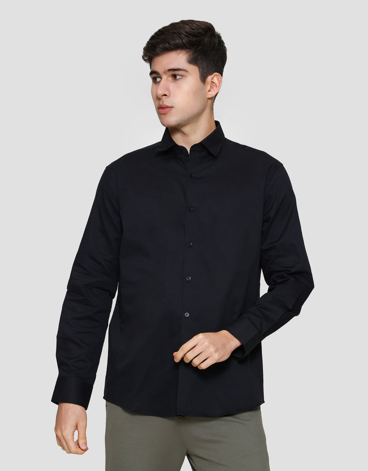 Cole Reg Fit Plain Twill Kemeja Pria