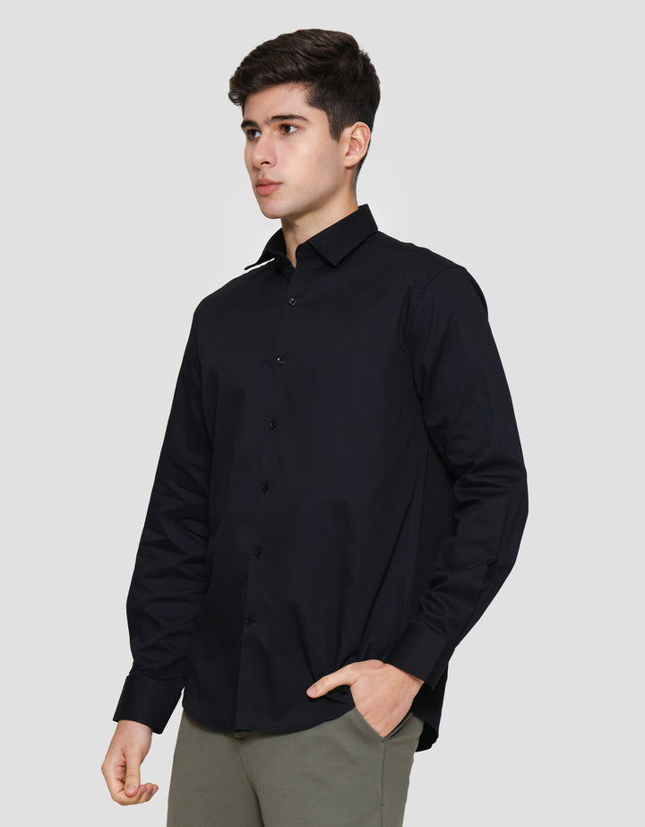 Cole Reg Fit Plain Twill Kemeja Pria