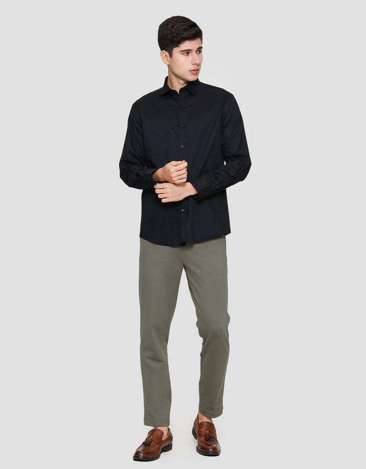 Cole Reg Fit Plain Twill Kemeja Pria