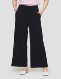 Suko Relax Knit Wide Leg Celana Panjang Wanita