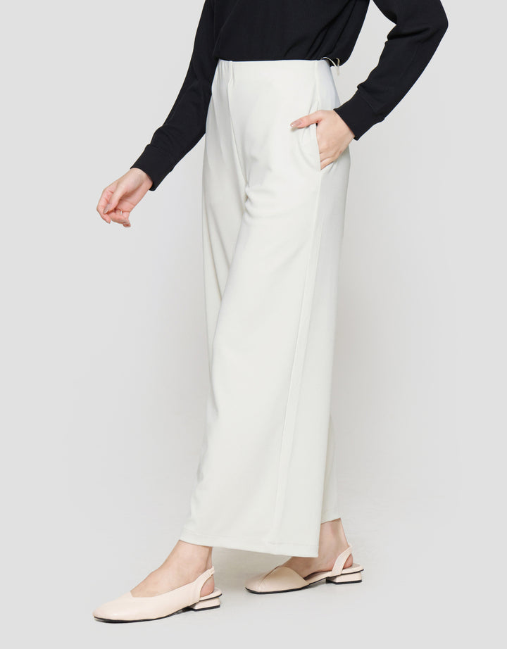 Suko Relax Knit Wide Leg Celana Panjang Wanita
