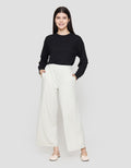 Suko Relax Knit Wide Leg Celana Panjang Wanita