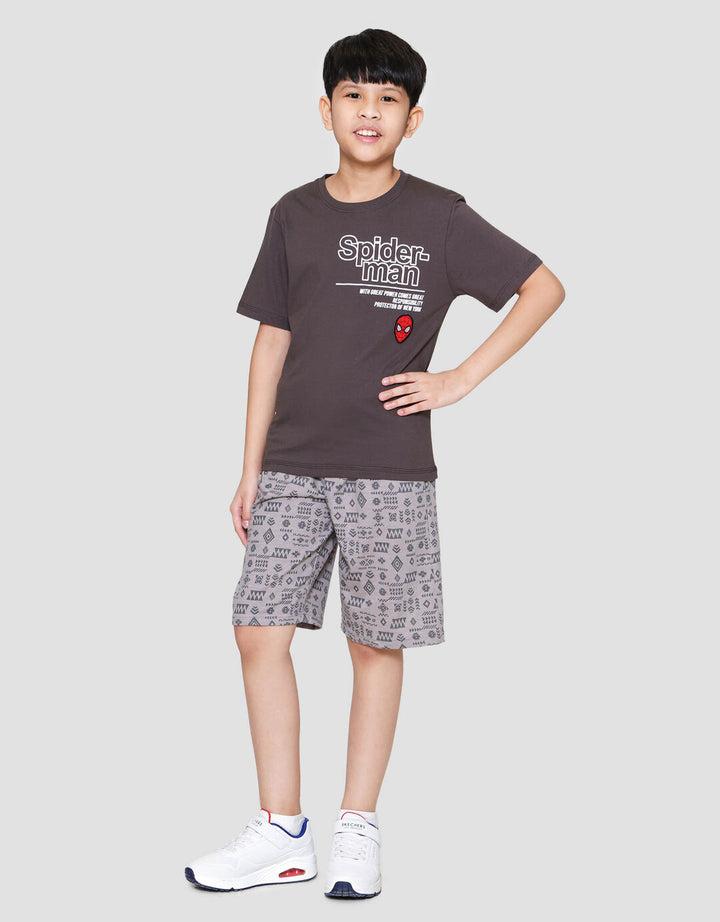 Marvel Spd Tulisan Logo Kaos Anak Laki-laki