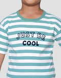 Little M Just Be Cool Print Kaos Lengan Pendek Anak Laki-laki