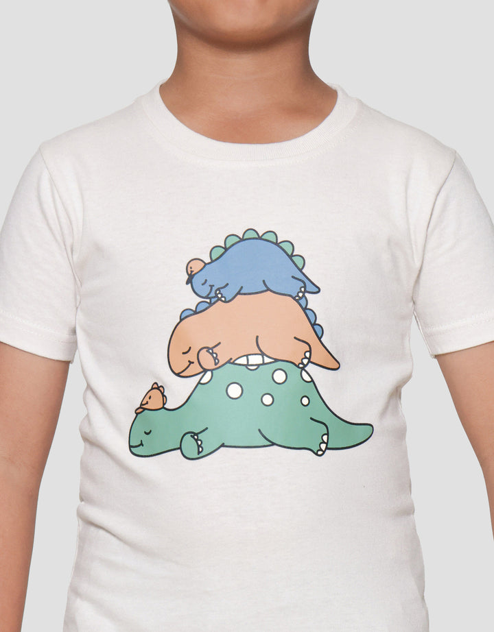 Little M Ov Basic Kantong Print Kaos Lengan Pendek Anak Laki-laki