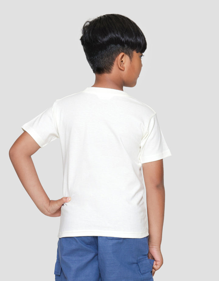 Little M Happy Gator Print Kaos Lengan Pendek Anak Laki-laki