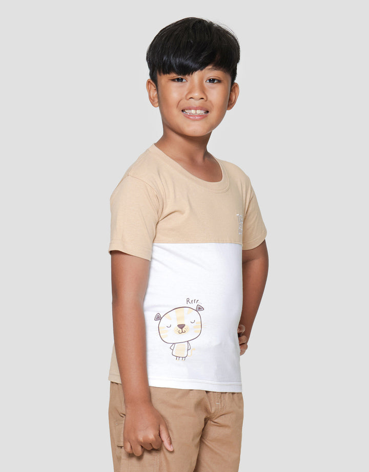 Little M Komb Tiger So Cool Print Kaos Anak Laki-laki