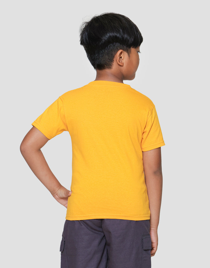 Little M Tiger Outline Print Kaos Lengan Pendek Anak Laki-laki