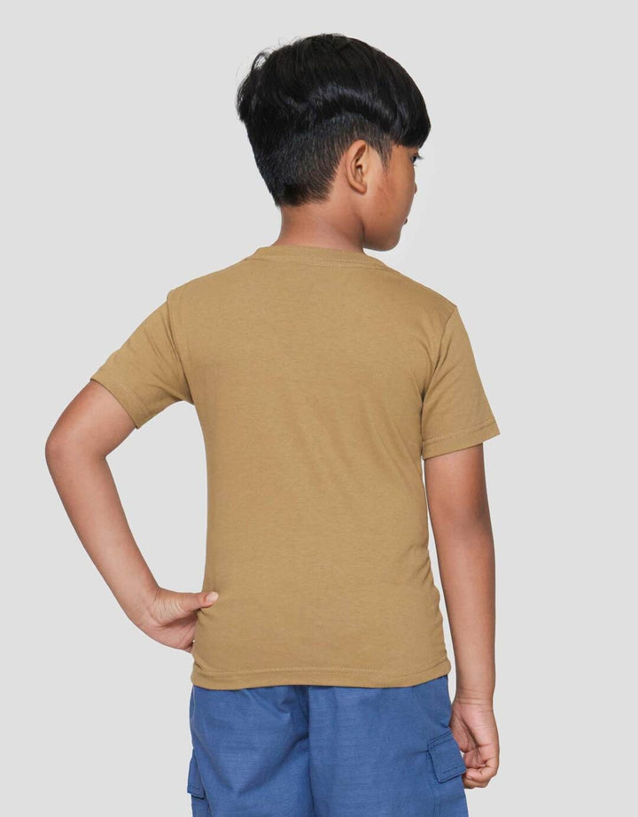 Little M Bear Sport Print Kaos Lengan Pendek Anak Laki-laki