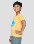 Little M Blast Off Print Kaos Lengan Pendek Anak Laki-laki