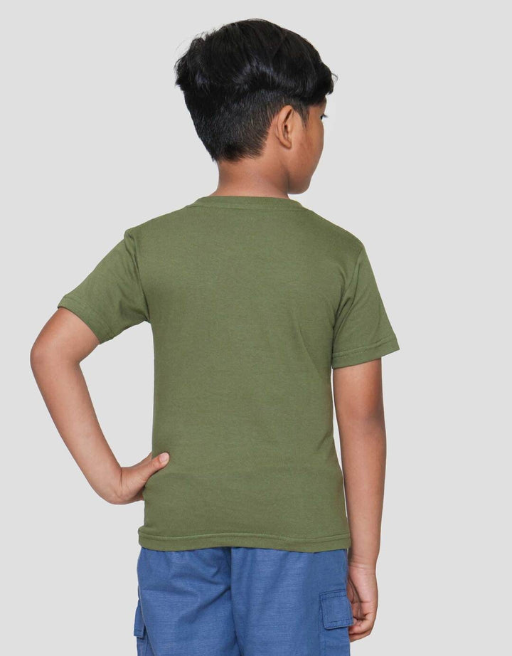 Little M Rocket Print Kaos Lengan Pendek Anak Laki-laki