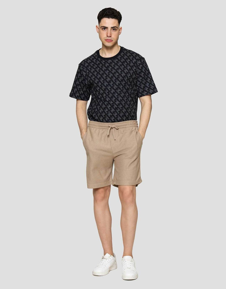 Nevada Knit Baggy Fit Texture Celana Pendek Pria