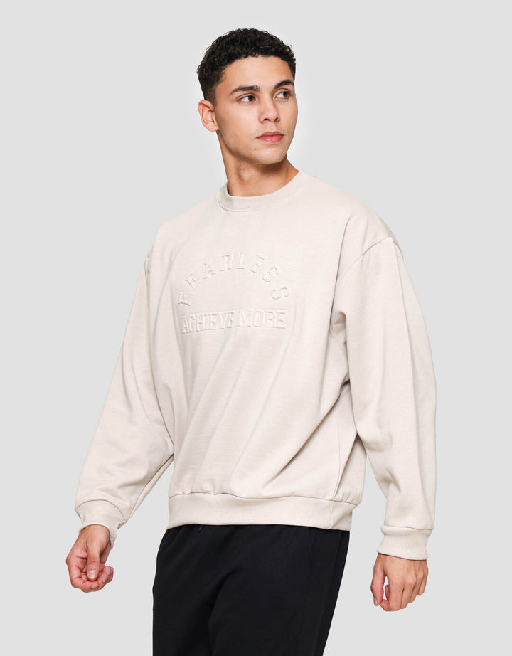 Nevada Emboss Wording Sweater Pria