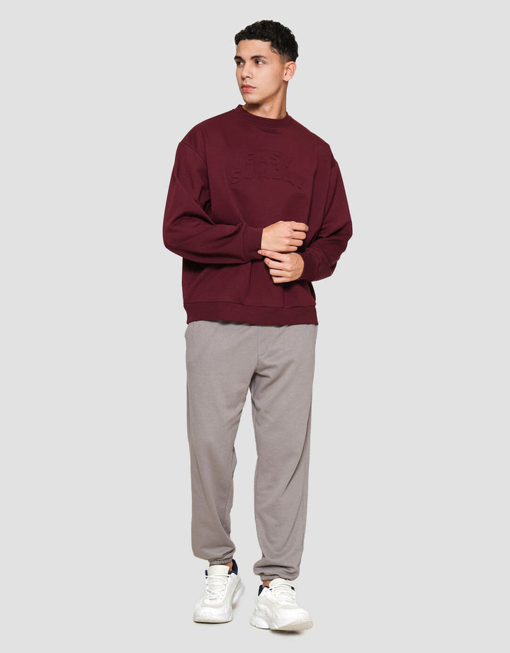 Nevada Emboss Wording Sweater Pria